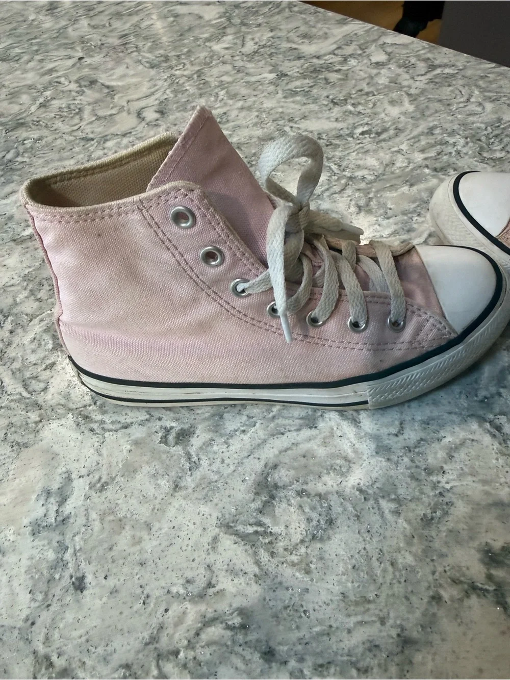 Converse Kids Light Pink High-Top Canvas Sneakers